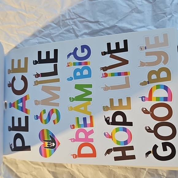 NWT Recollections Sign Language Sticker Pack - Multicolor 479pcs - Picture 5 of 9